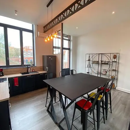 Magnifique Loft 4 Chambres Avec Parking Interieur Roubaix Exterior foto